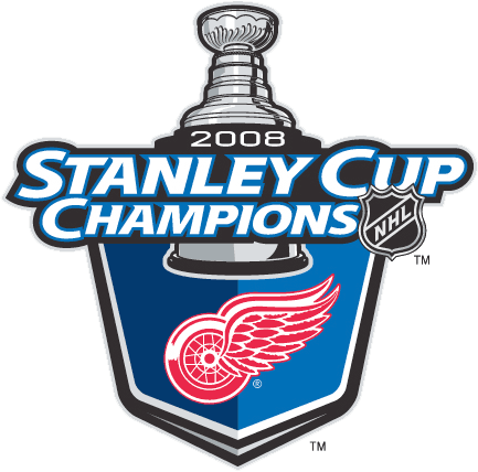 Detroit Red Wings 2008 Champion Logo iron on transfers for fabric